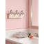Luminaire de meuble-lavabo 3 lumières, nickel brossé avec abat-jour en verre transparent pour miroir de salle de bain, couloir, salon