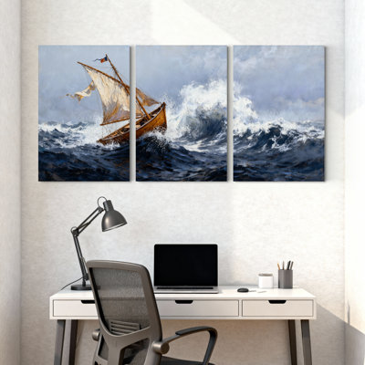 Ensemble de 3 impressions d'art sur toile