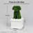 Decorative White Planter Box With Artificial Dog Topiary - 2 Pack