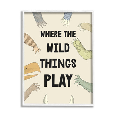 " Children's Wild Things Play Phrase Monster Hands Claws " by Daphne Polselli