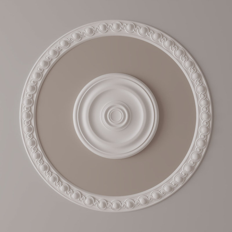 Ensemble d'anneaux de plafond Hillsborough, H 35,5 po x l 35,5 po x P 0,75 po, Paquet de 4 (forme un cercle complet)