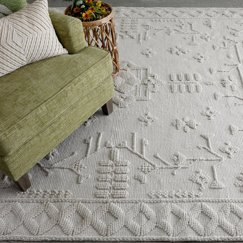 Mountmellick Oriental Handwoven Recycled P.E.T. Indoor / Outdoor Area Rug in Driftwood, Rectangle 5' x 8'