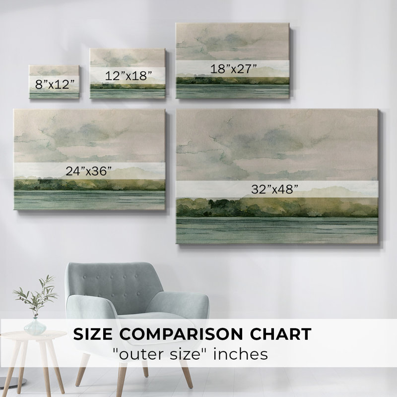 Toile tendue Riverside I-Gallery, H 12 po x l 18 po