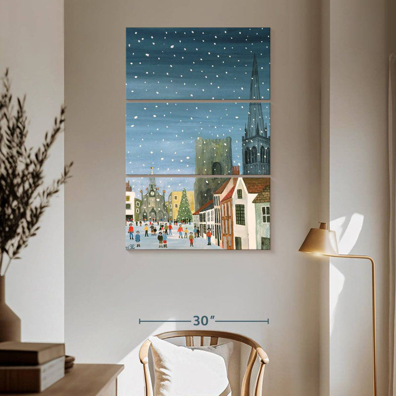 Lelend Chichester Cathedral A Snow Scene, 65" H x 42" W