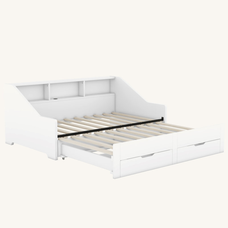 Daybed Storage Bed, White