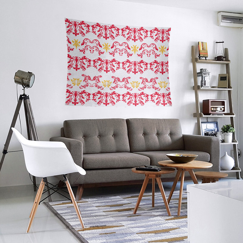 Tapisserie baroque en microfibre Kansas City Football, H 88 po x l 104 po, Blanc / rouge / jaune