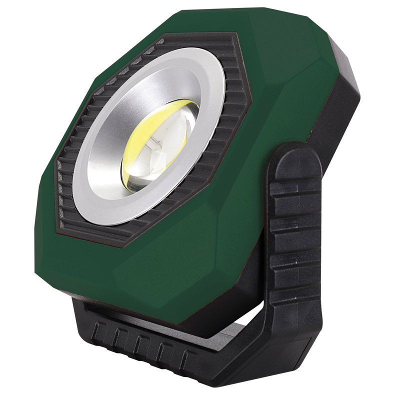 500 Lumen Led Rechargeable Solar Work Light With Magnetic Base, Charge By Usb/Solar