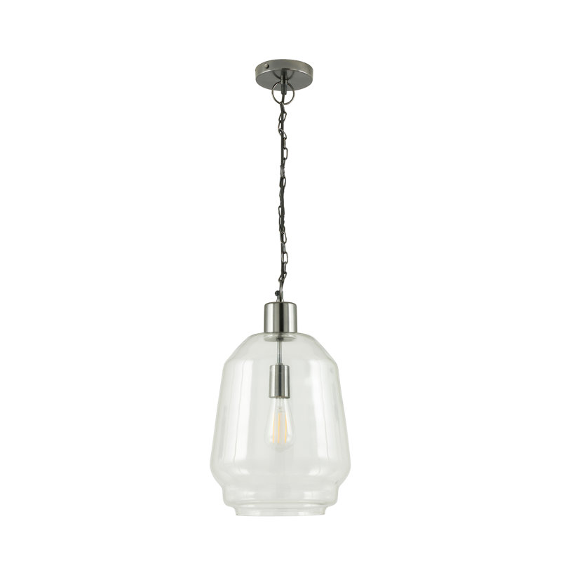 Pelletier 1 - Light Single Pendant, Black Nickel