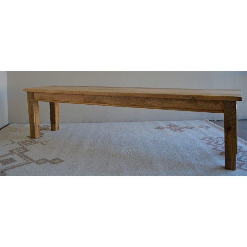 Perrine Solid Wood Bench, 18" H x 46" W x 16" D