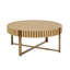 Table basse compacte et moderne, en bois de frêne naturel et en métal, pour le salon