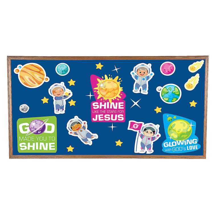 Oriental Trading Company Fun Express Outer Space VBS Bulletin Board Set ...