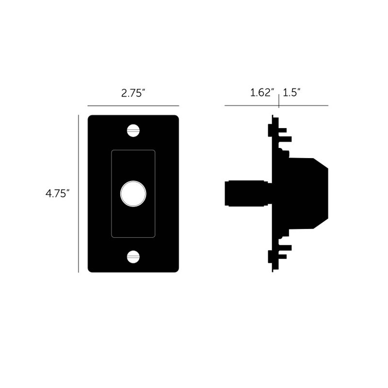 1G Dimmer / Non-Logo , Black, 3 Gang