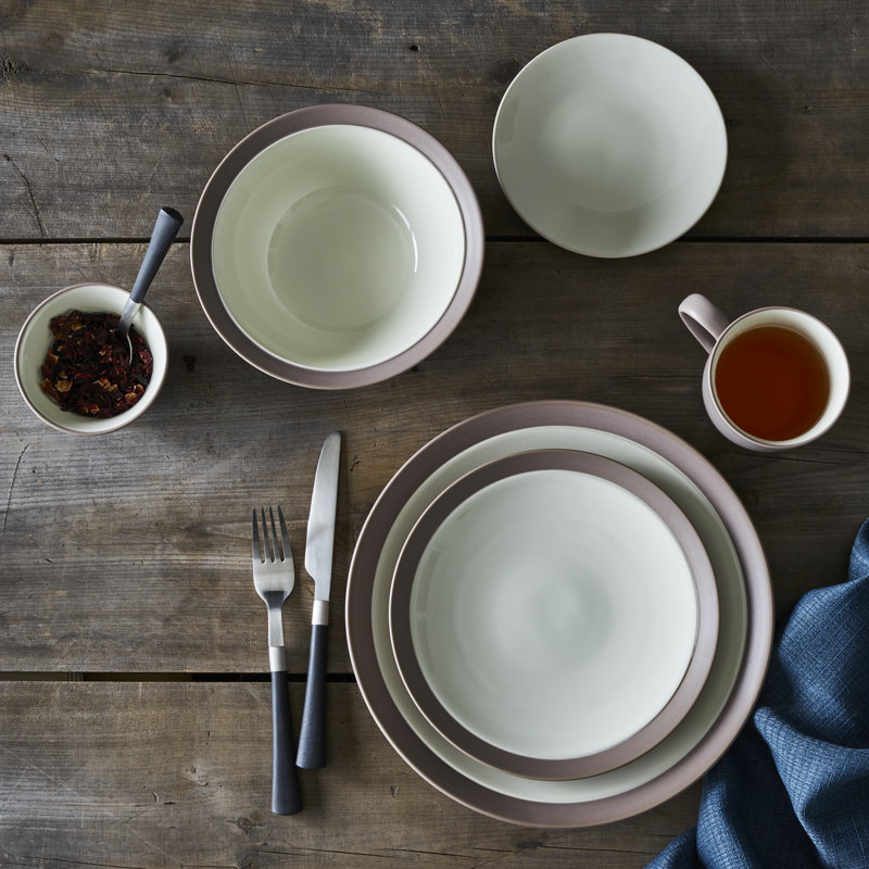 Noritake Colorwave Curve Dinner Plates 11", Clay