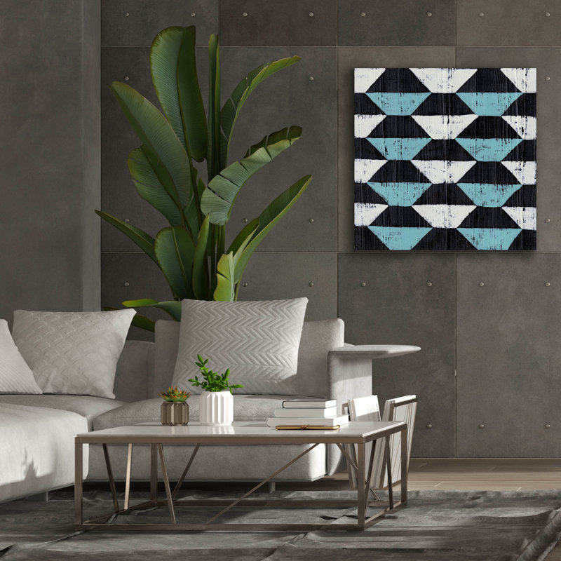  «Over Under 7» par Chariklia Zarris, art mural sur toile, 37 po x 37 po