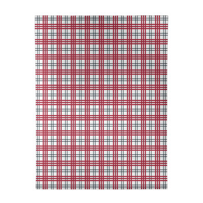 Tapis rouge / blanc à carreaux