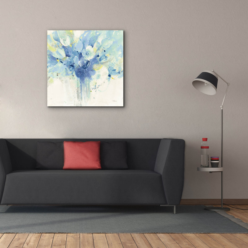 «Pretty In Spring Blue» par Albena Hristova, art mural sur toile, 37 po x 37 po