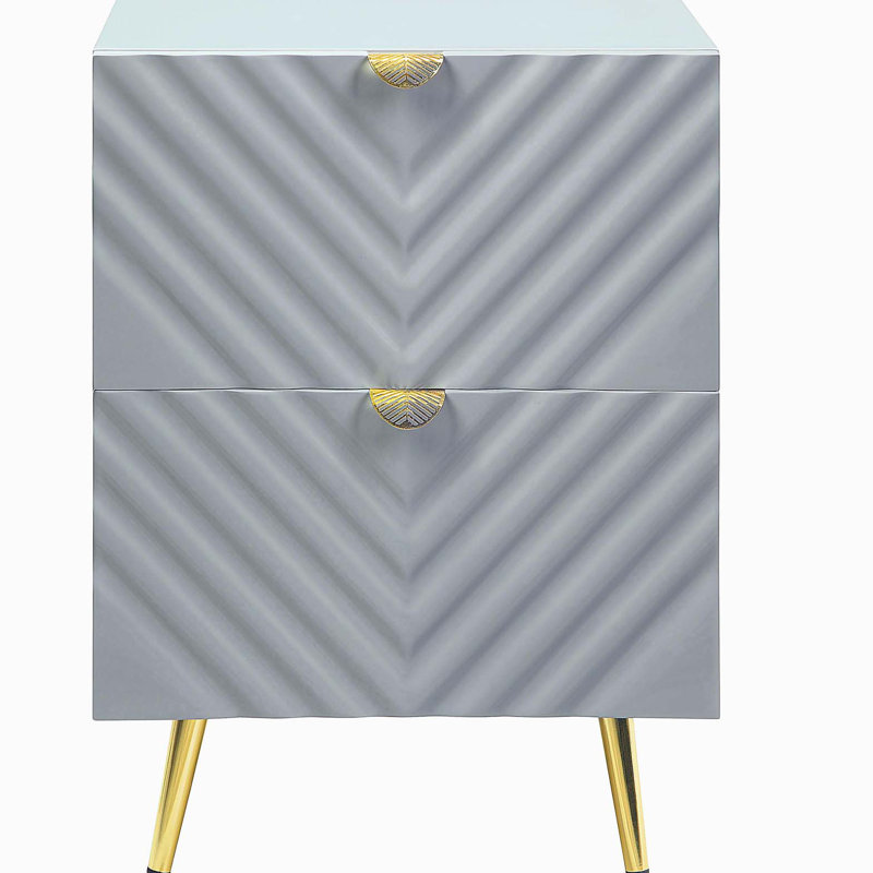 Table de chevet Gaines, Grey