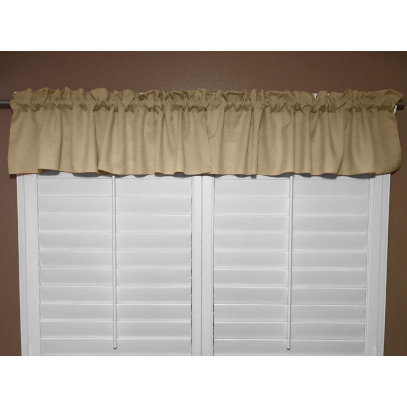 Pastorella Tailored Window Valance, Beige, 58" W x 28" L