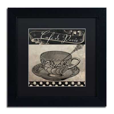 «Bistro Parisienne IV» par Color Bakery - cadre photo, impression sur toile