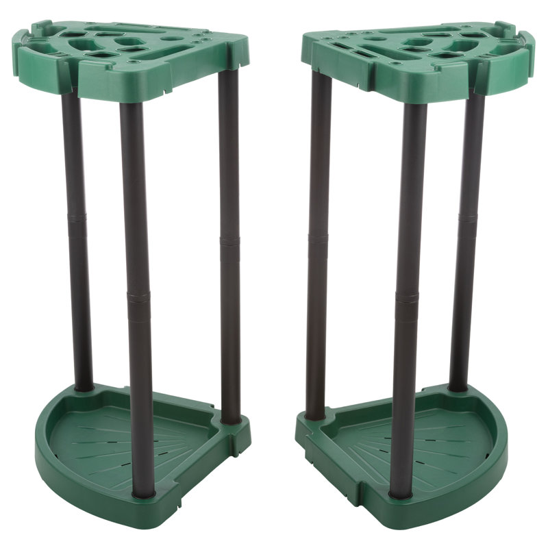 Green and Black Plastic Corner Tool Organizer 2-Pack