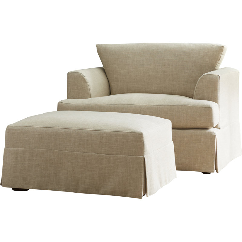 Chaise et demi Lucia, Natté bleu marine Drusky Sustain®