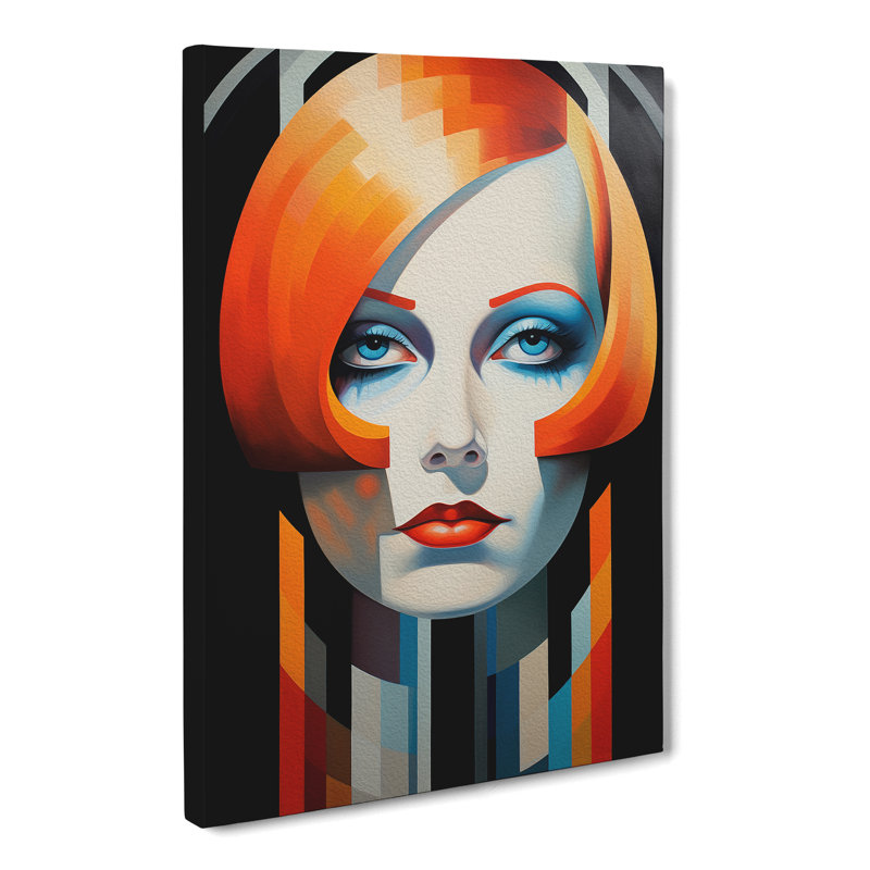 Greta Garbo Constructivism - Wrapped Canvas, 60cm H x 40cm W x 3cm D