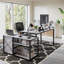 L-Shaped Metal Base Computer Desk-978524069-978524070
