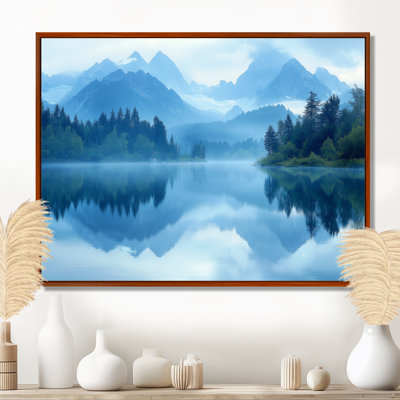 Gesko Mountain Lake Silent Reflections III - montagnes, art mural