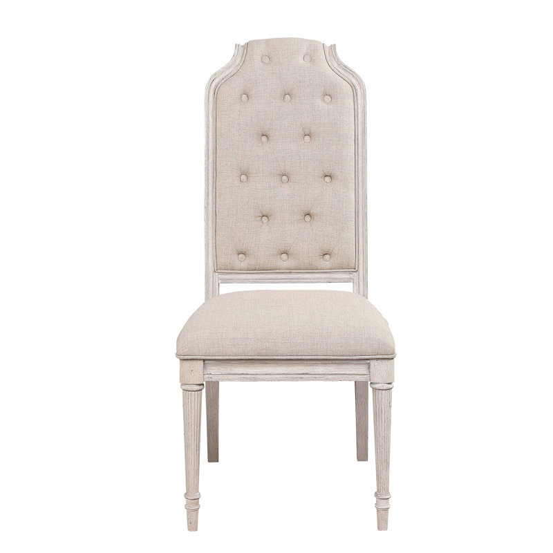 Ensemble de 2 chaises capitonnées à dossier