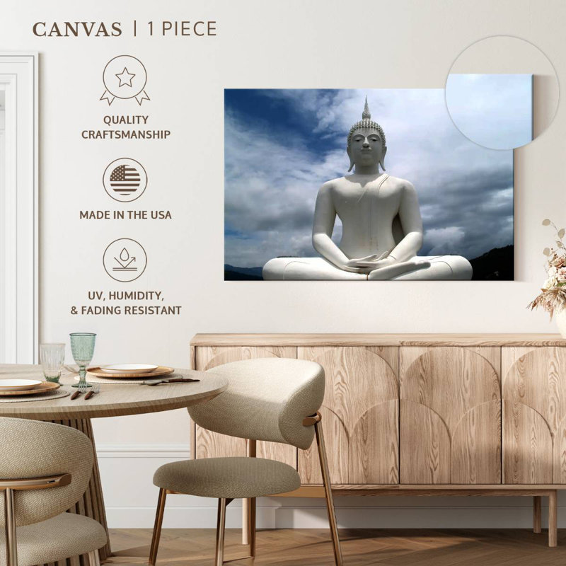 Adella Wat Thai Buddha, 34" H x 51" W
