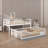 Full XL Over Queen Bunk Bed With Ladder And Guardrails