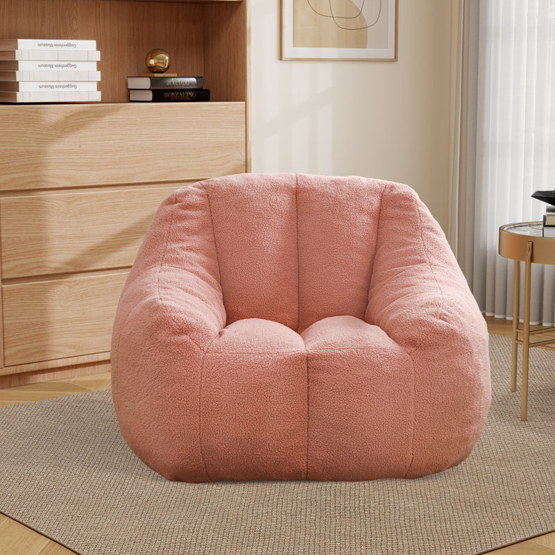 Fauteuil à billes, fauteuil de plancher moderne, Ourson rose