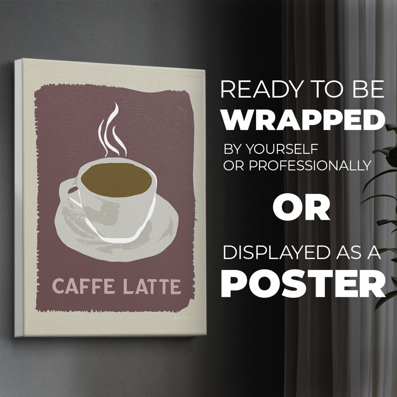Modern Coffee III - Impression sur toile seulement - NON CADRE, H 12 po x l 8 po