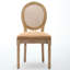 Chaise de salle à manger en lin-1208298086