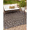 Tapis intérieur / extérieur gris anthracite Leyla
