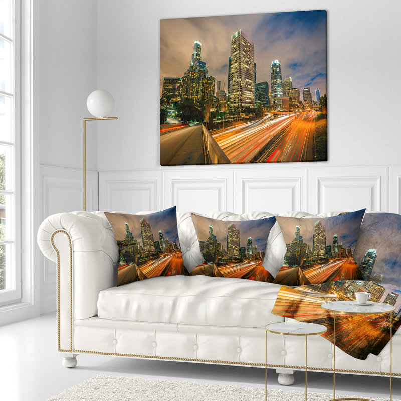 Coussin Los Angeles, 16 po x 1 po, Coussin décoratif