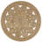 Cassia Round Natural Jute Boho Circle Natural Rug-456147384