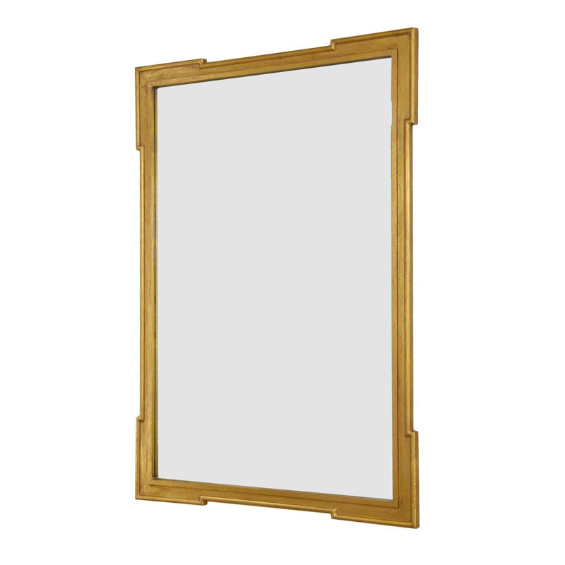 Pari Flat Wall Mirror, Gold Leaf