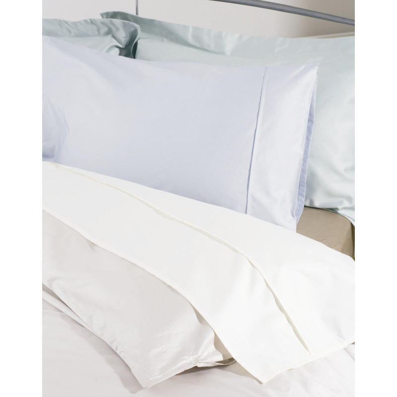 450 TC Pima Cotton Range Sateen Fitted Sheet, Super King (6'), White