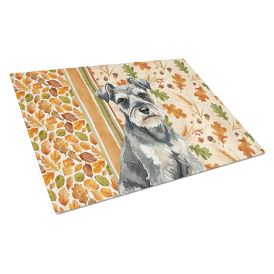 Planche à découper miniature en verre Schnauzer