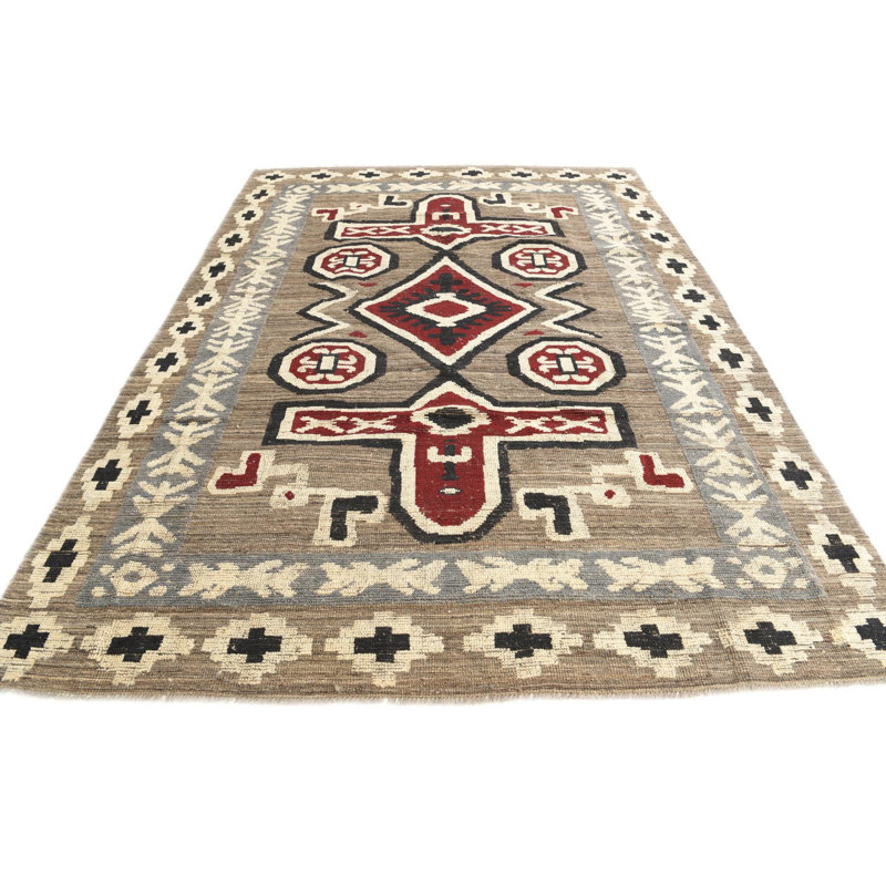 Tapis brun 8 x 11 Pham