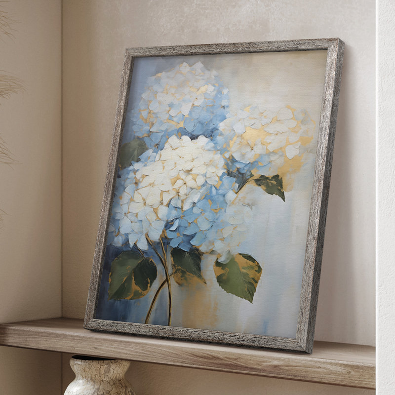 Impression encadrée FLORAL Series CXVI - bois massif, H 11 po x l 9 po