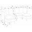 Canapé modulaire rembourré avec pieds en métal-229250193