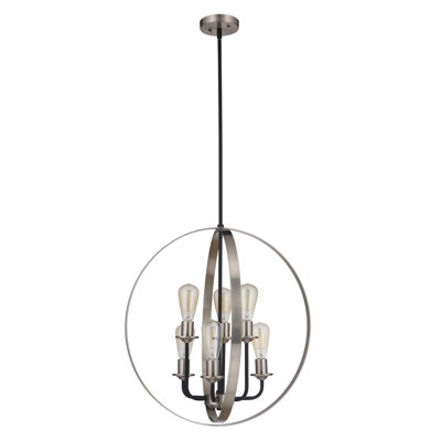 Lustre géométrique à relevés 6 lumières Argelis