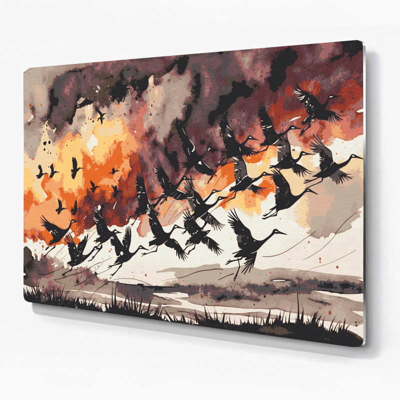 Art mural en métal brun, Thanksgiving, H 11 po x l 14 po x P 0,05 po