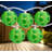 10-Count Green Shamrock St. Patrick's Day Paper Lantern Lights  Clear Bulbs
