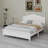 Platform Bed Frame,Retro Style Platform Bed With Wooden Slat Support-2067751989-2067751991