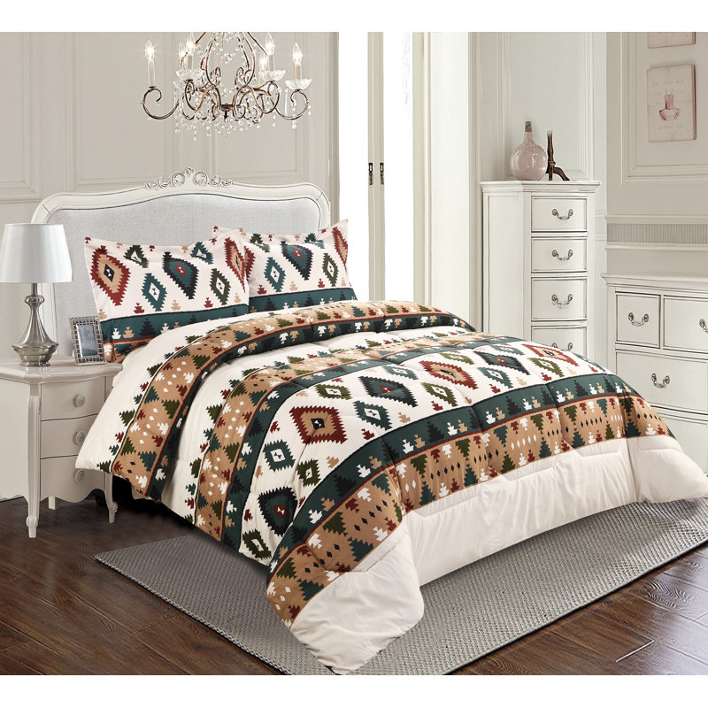 Multicolour Trendy Printed Bedspread Floral Design Quilted with Pillow Shams, Single Bedspread + 1 Standard Sham