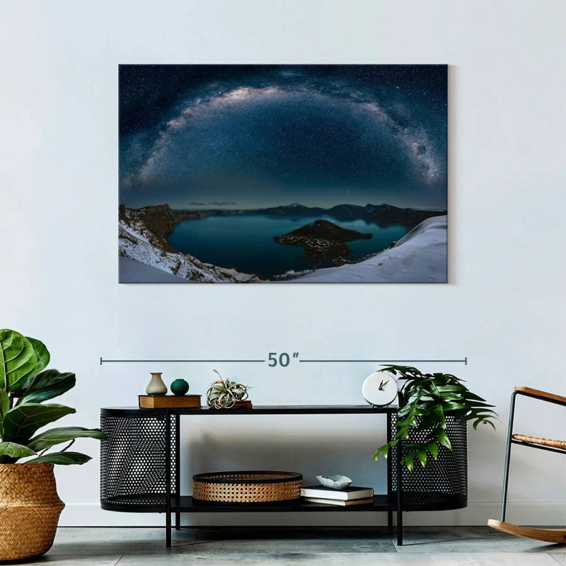 Oberle Crater Lake Under The Milky Way, 30" H x 45" W