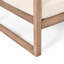 Fauteuil club de patio en bois d'acacia durable avec coussins imperméables